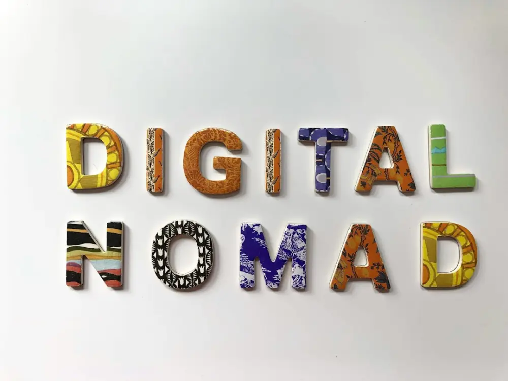 Assorted-color digital nomad letter decor, illustrating understanding how digital value moves